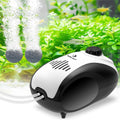 fishkeeper Aquarium Air Pump, 5W Dual Outlet Fish Tank Air Pump