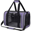 Soft Pet Carrier for Cats & Small Dogs, Airline Approved, 18 lbs, Purple