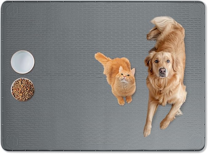 Cat Food Mat, Floor Protection by Bartuke