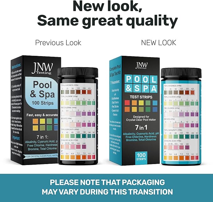 JNW 7-in-1 Pool Test Strips, 100 Quick & Accurate Test Strips - Image 2
