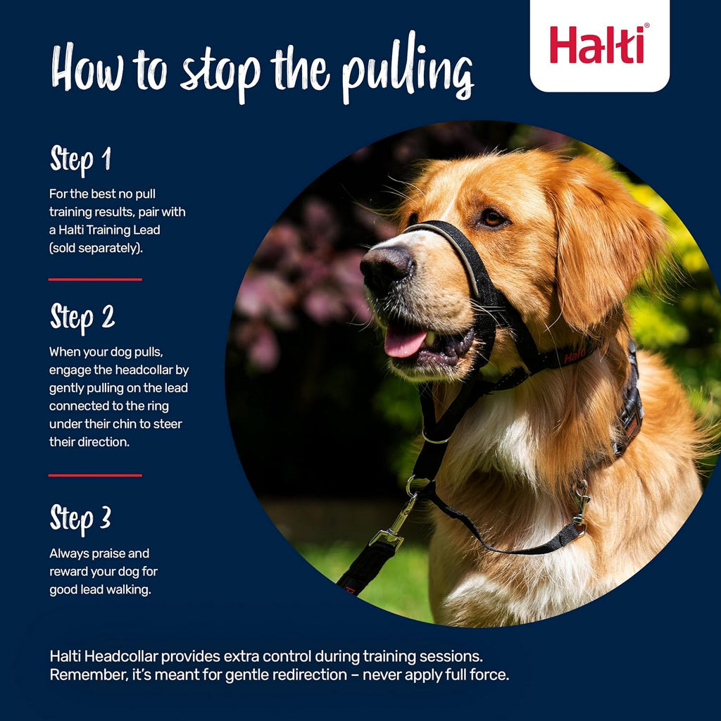 Halti Headcollar | Size 4, Red | Training Collar for Large Dogs