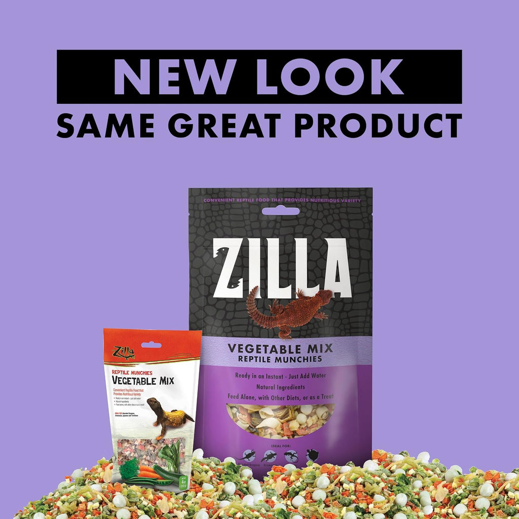 Zilla Reptile Munchies Vegetable Mix Reptile Food, 4 Oz.