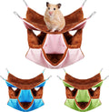 Weewooday 3 Pcs 3 Tier Small Animal Hammock for Cage,Pink,Blue,Green
