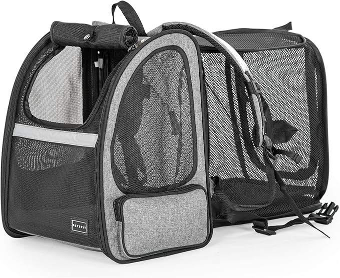 Petsfit Dog Backpack Carrier, Cat Backpacks Expandable by Petsfit