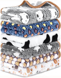 Eilyliafe 6 Pcs Guinea Pig Bedding Cage Liners Small Animal Flannel Blankets Sleep Mat Absorbent Reusable Pet Pee Bedding Pad Cover for Hamster Ferret Chinchilla Rabbit Hedgehog (16 x 24 Inch, Multi)
