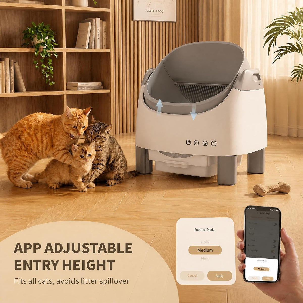GarveeLife Self Cleaning Electric Cat Litter Box, Automatic Litter Box