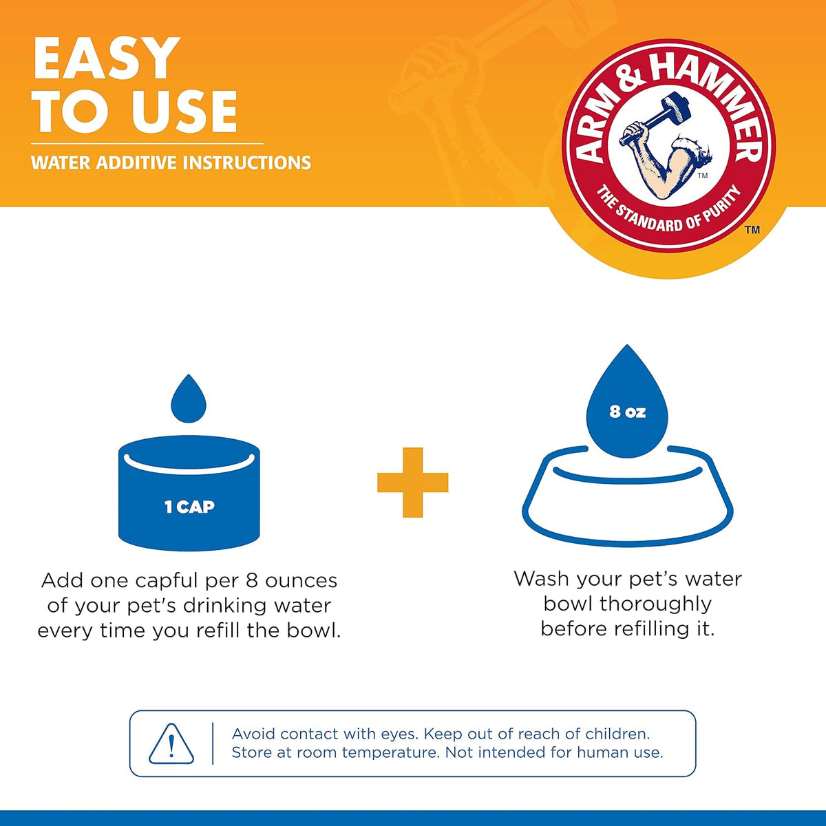 Combo Pack: Arm & Hammer Dog Dental Tartar Control Water Additive and Fresh Breath Vanilla Ginger Enzymatic Toothpaste
