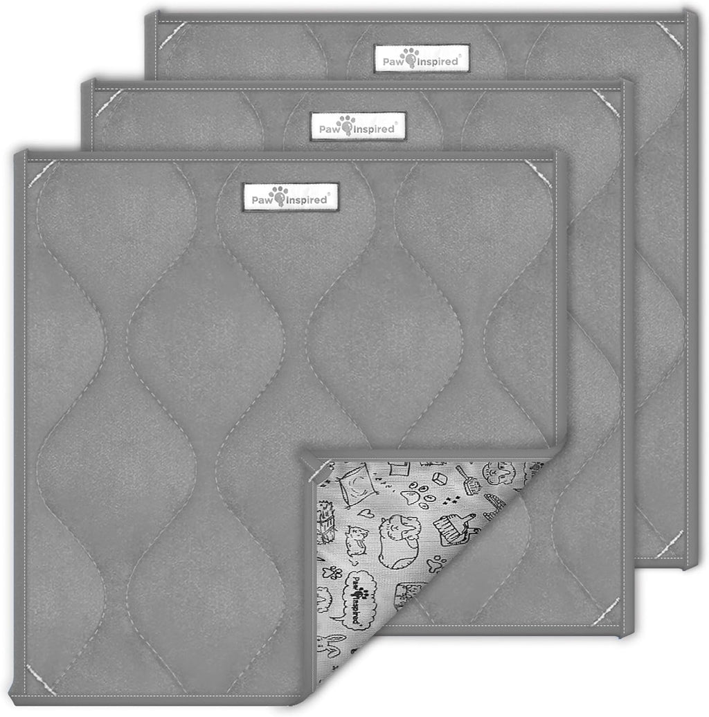 Paw Inspired PopCorner Guinea Pig Cage Liners | Washable Fleece Bedding or Pet Bed Mat for Small Animals | Super Absorbent Pee Pad with Reinforced Corners and Waterproof Bottom (Midwest, Tan)