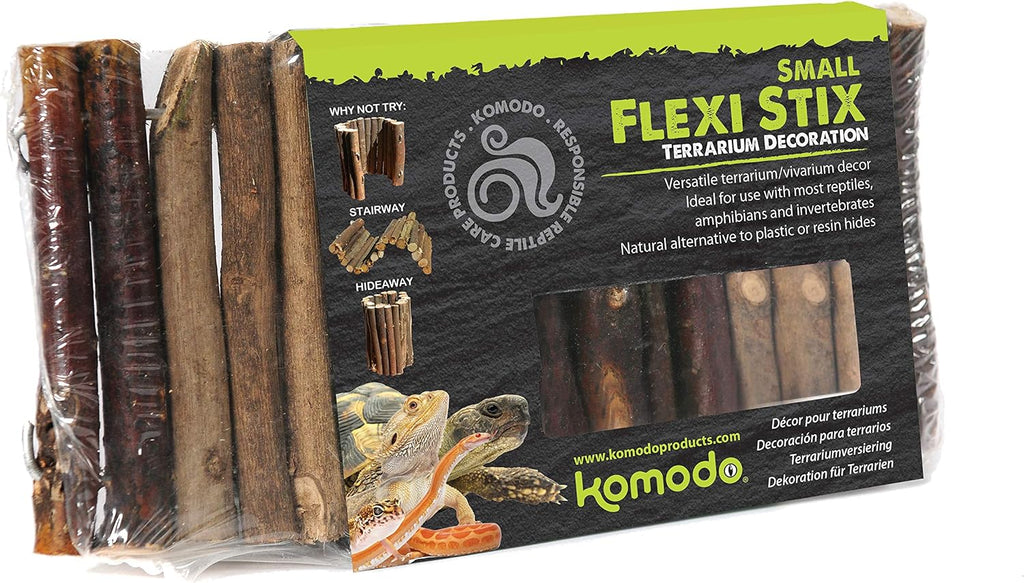 Komodo Flexi Stix, Small, Terrarium or Vivarium Natural Decor, Suitable for Reptiles, Amphibians and invertebrates
