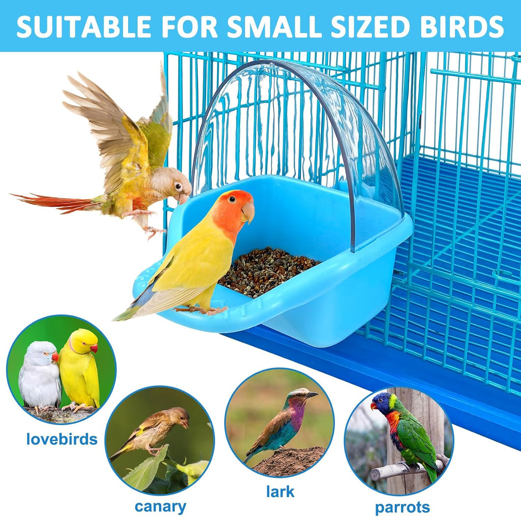 Bird Bath Box Hanging Birdbath Toy Parakeet Caged Bathing Tubs