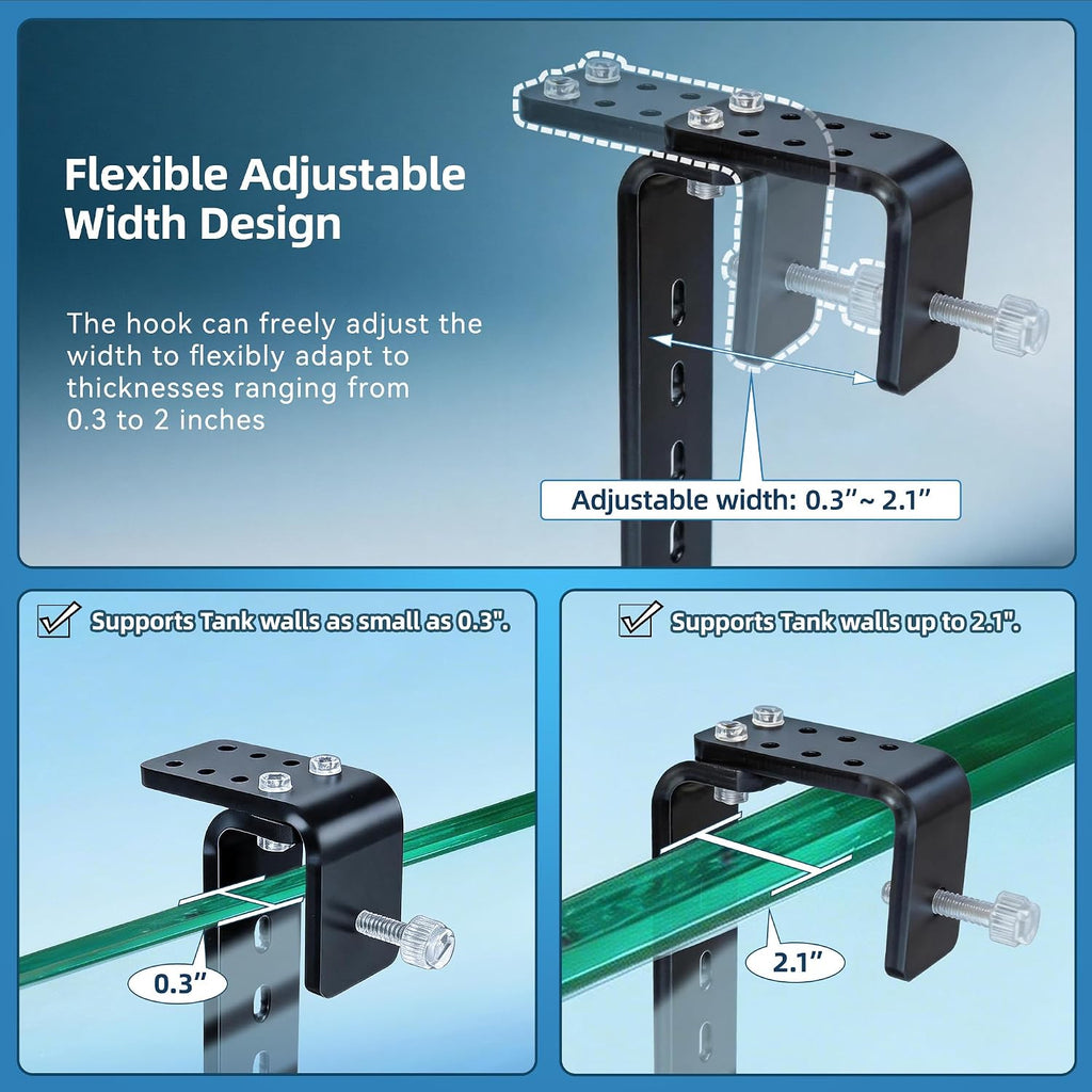 Adjustable Hanging Acrylic Turtle Basking Platform 13.9x7.9 for Turtle Tank