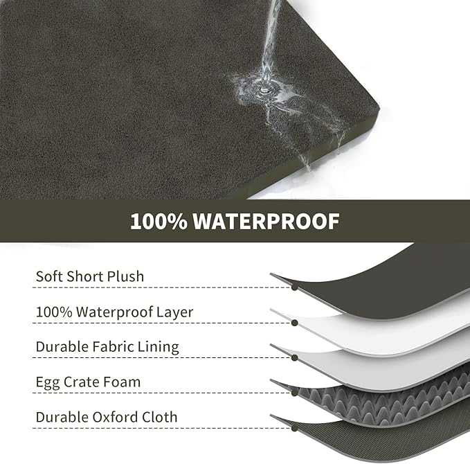 Flat Extra Large Dog Bed, Jumbo Waterproof Dog Bed - Image 7