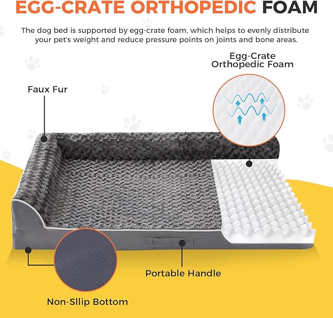 Dog Bed Large Sized Dogs, XXL Orthopedic Dog Bed - Image 2