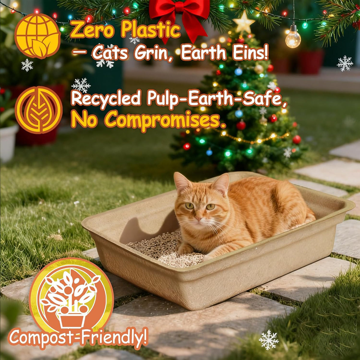 Disposable Litter Boxes for Cats Leak-Proof: 3/6/9/20/32-Pack Odor Control