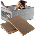 Kichwit Large Cat Scratching Pads, 3pcs Cat Scratcher Cardboard with a Box