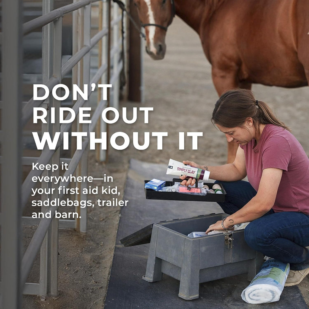 Redmond First Aid - All Natural Hydrated Clay for Horses, 8 Oz Tube