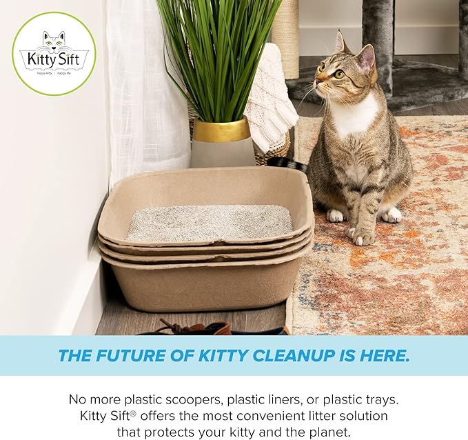 Kitty Sift Disposable Sifting Cat Litter Box Large, Durable and Portable - Image 12