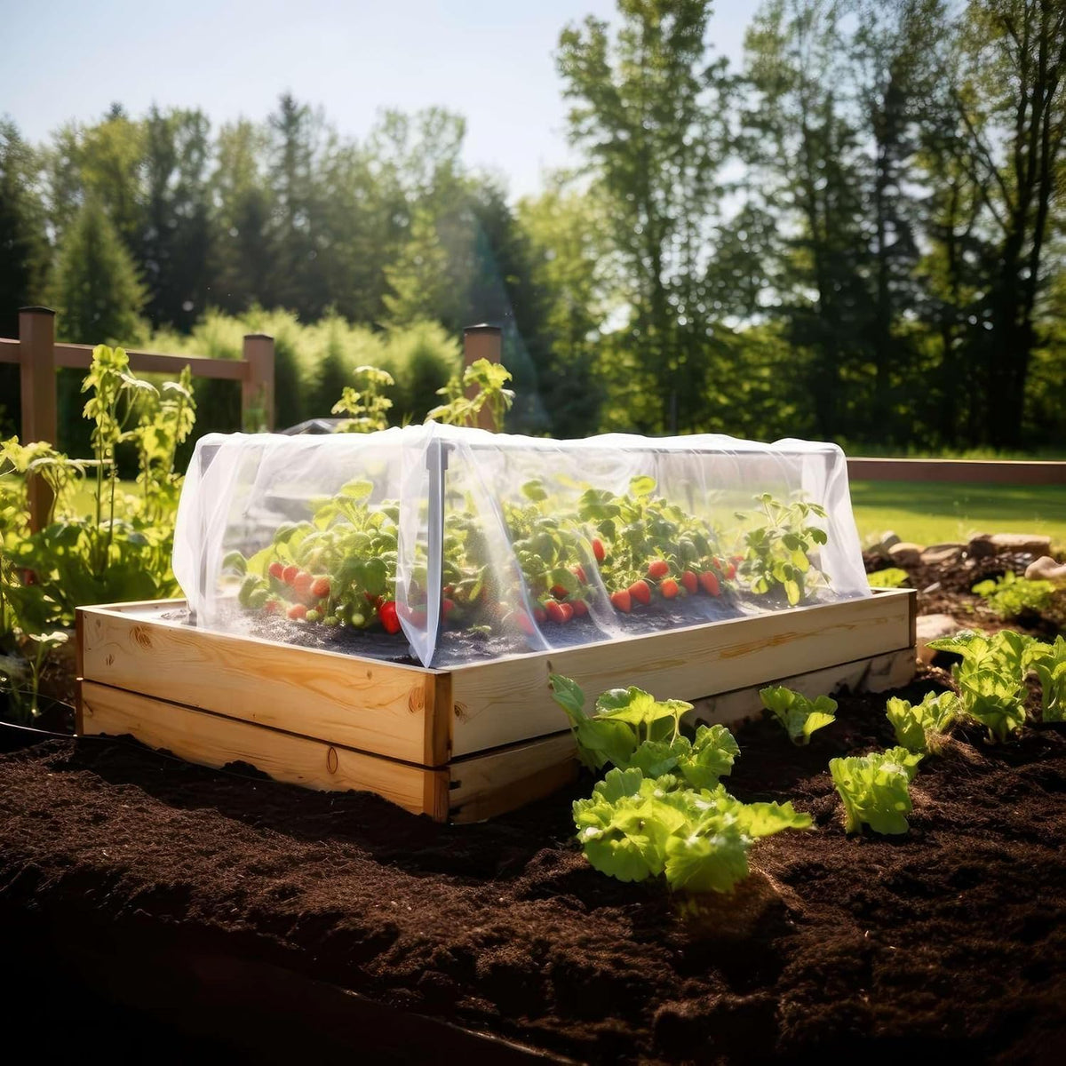 Garden Netting Cover for Bird, Insect & Bug Protection | 10x10 FT Fabric