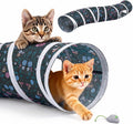 Glittme S-Shape Cat Tunnel, Foldable Cat Tunnels for Indoor Cats