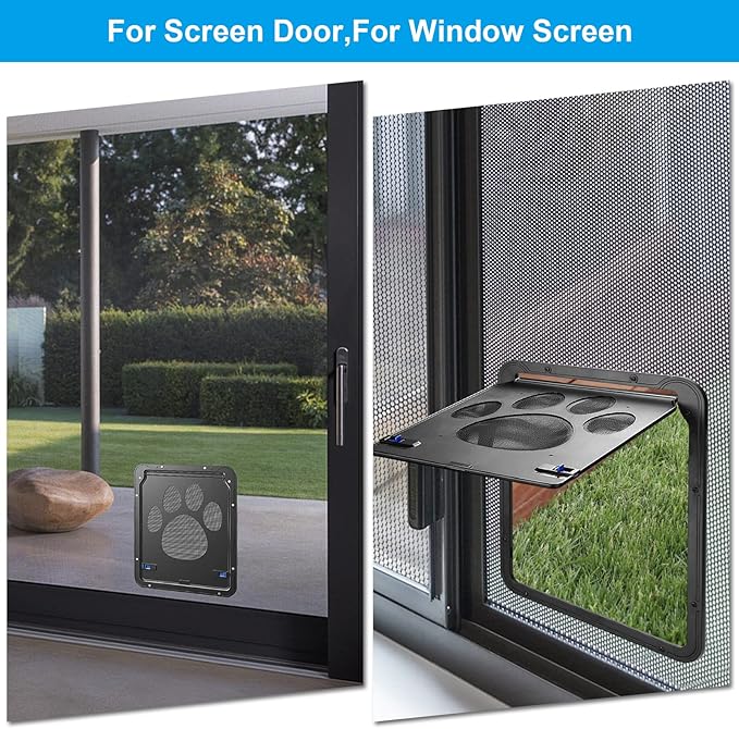 Ownpets Pet Screen Door, Inside Door 8x10x0.4 inch, Lockable Magnetic Flap - Image 7