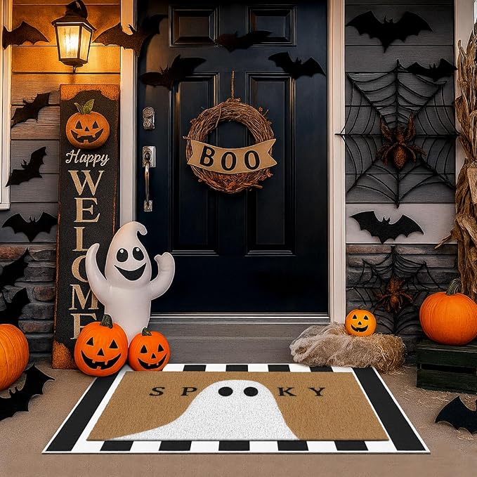 Tinideya 2 Pcs Door Mat Welcome Non Slip Coir Mats Floor Layering Doormats - Image 4