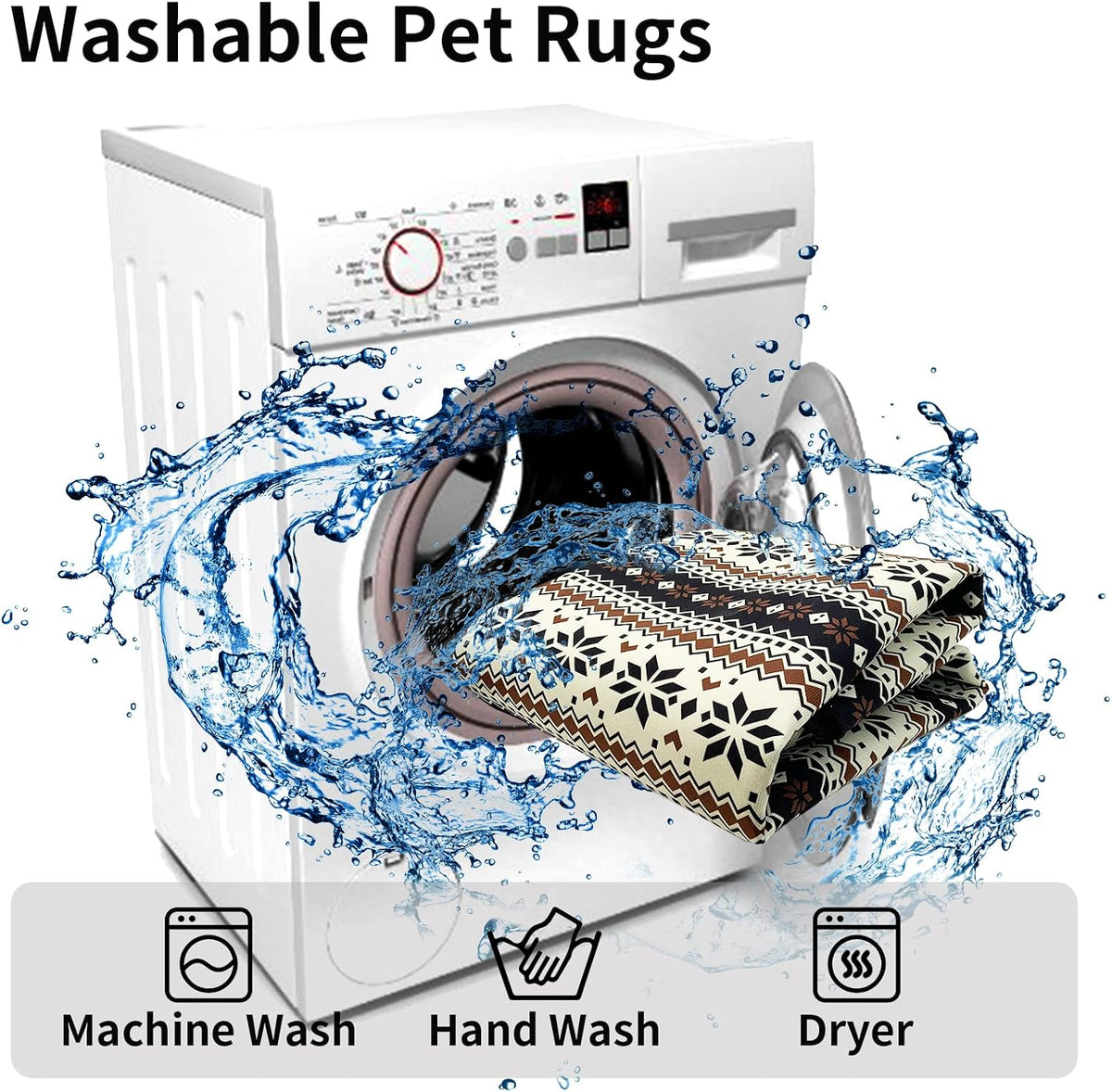 VCEPJH Large Rabbit Floor Mats for Indoor Rabbit Cage Liners Washable 78.7"X47.2" Reusable Bunny Rugs for Playpen Pad Soft Animal Cage Flooring Anti Slip Pet Carpet for Ferret Guinea Pig Bedding