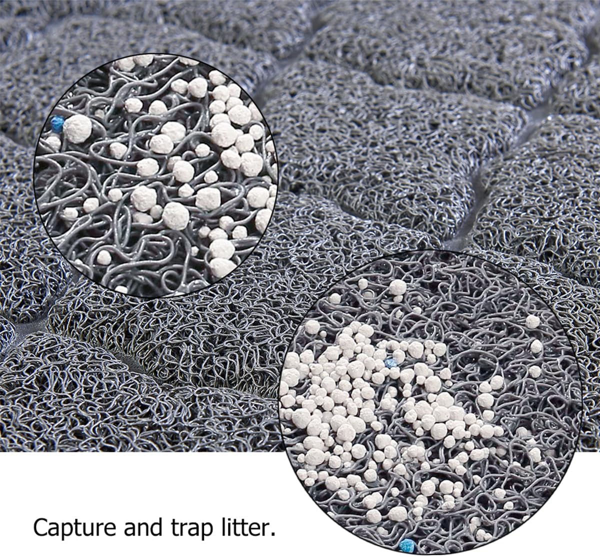 unipaws Cat Litter Trapping Mat, Litter Box Scatter Control Pad
