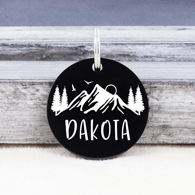 Ultra Joys Stainless Steel Pet ID Tag Dog Name Tags Personalized Front and Back - Image 2