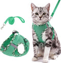 Tensho Cat Harness and Leash Set Escape Proof Vest, Green S