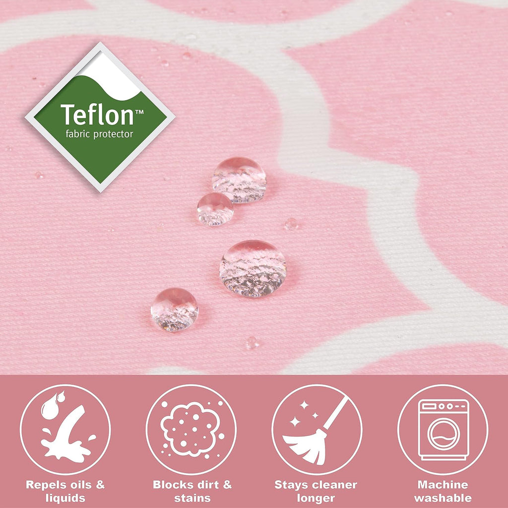 MidWest Homes for Pets Small Dog Crate Cover Featuring Teflon Fabric Protector, Poly-Cotton Privacy Kennel Cover Fits Most 24-inch Crates, Pink Designer Print, Machine Washable, Reduces Barking