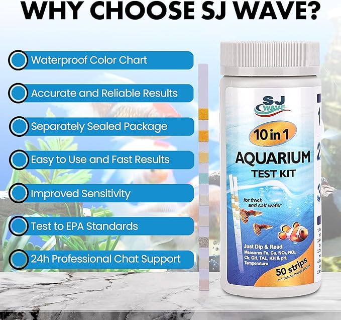 10 in 1 - Aquarium Test Strips | 100 Fast & Accurate Strips | Fish Tank - Image 8