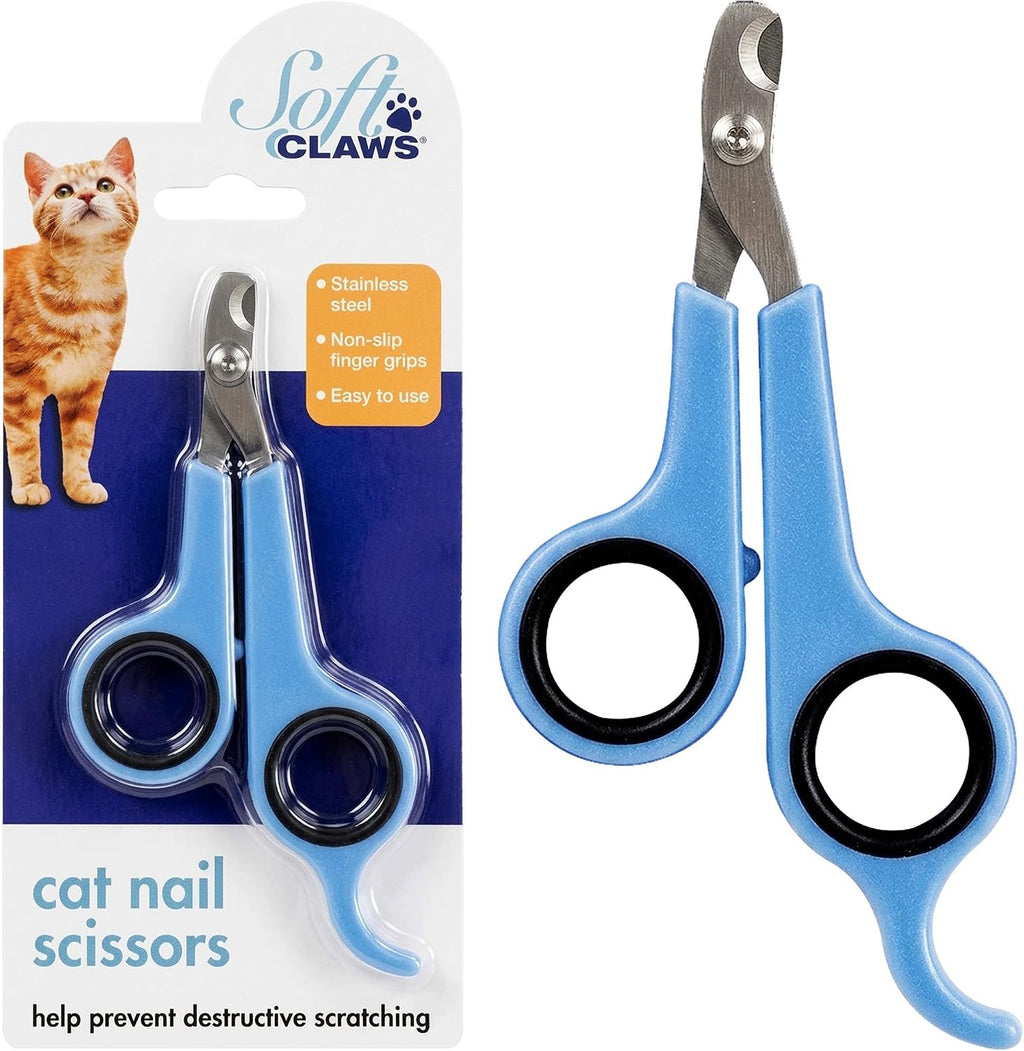 Soft Claws Nail Caps with Nail Scissors for Medium Cats – (40 Caps, Pink) - Veterinarian-Developed | Protects Furniture & Skin - Easy to Apply, Long-Lasting Anti-Scratch Soft Cat Claw Covers