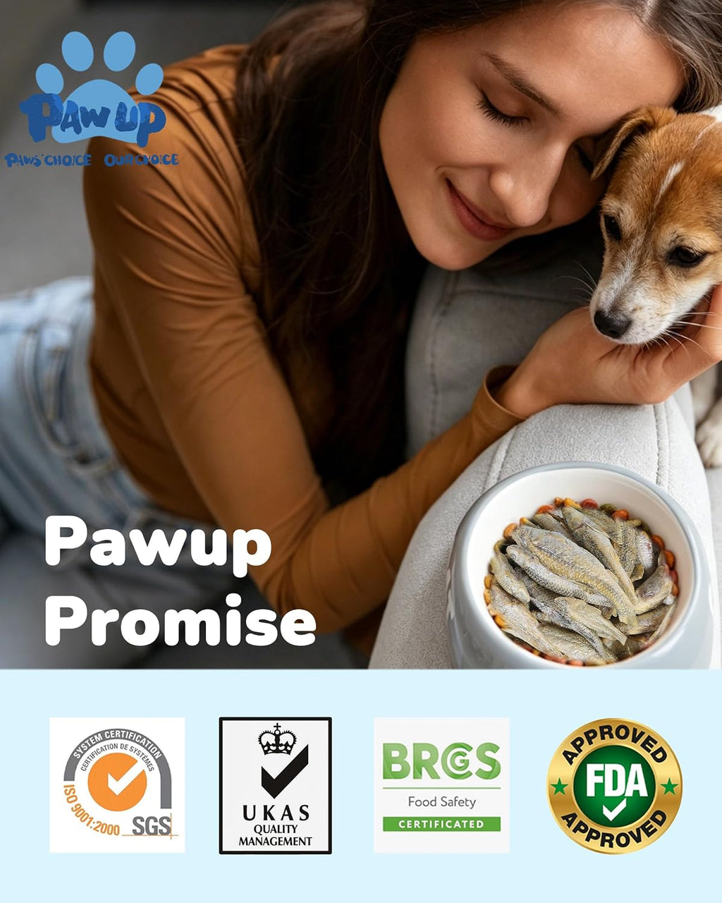 PAWUP Freeze Dried Minnows Dog Treats – 100% Single Ingredient