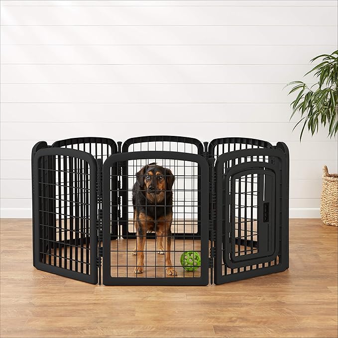 Amazon Basics 8-Panel Octagonal Plastic Pet Pen Fence Enclosure - Image 8