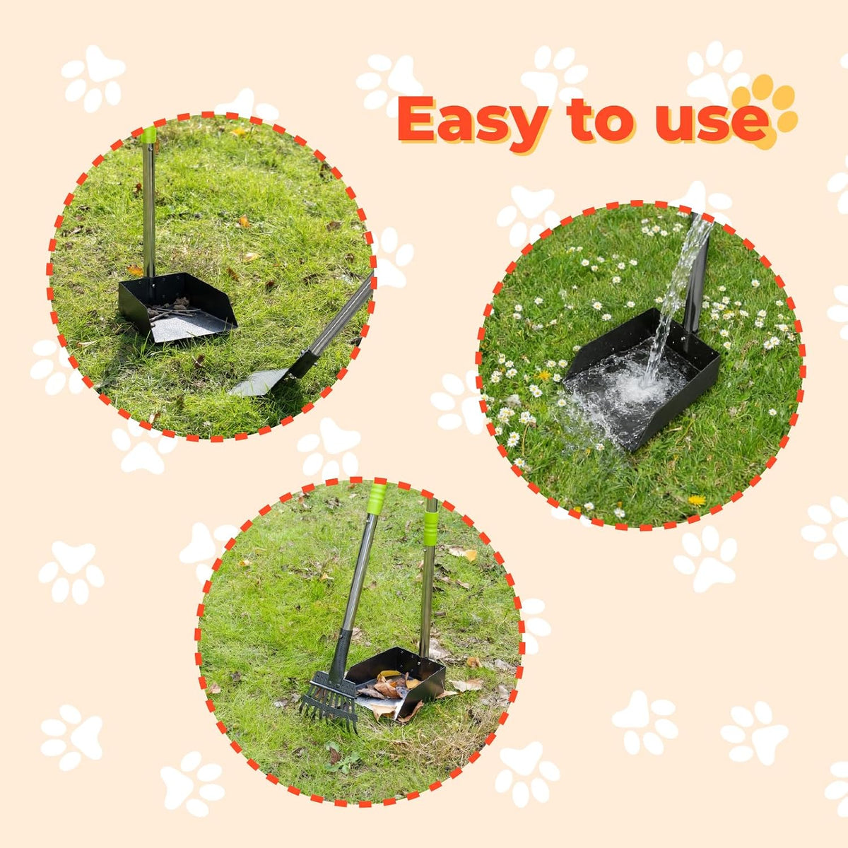 20L Dog Poop Trash Can Outside, Pet Waste Trash Can Container Odor Control