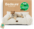 Bedsure ComfyFleece® Shown on TV Fluffy Cute Dog Couch for Pets,30in Cream