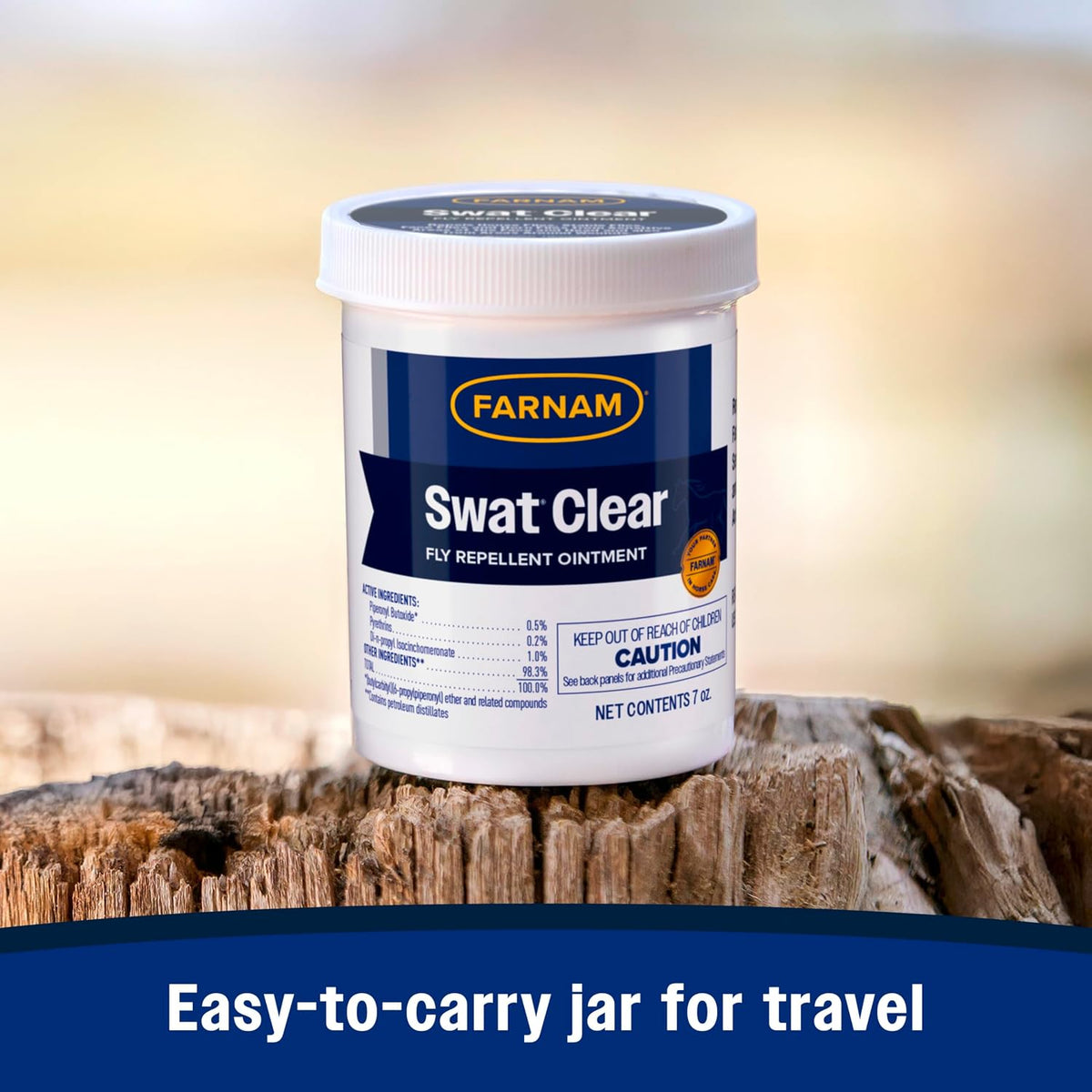 Farnam Swat Fly Repellent Ointment for Wounds, Sores, Scratches, 7 oz