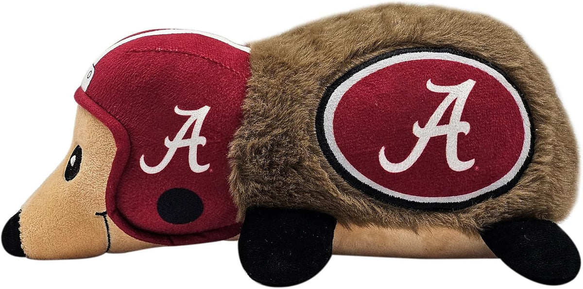 NCAA Alabama Crimson Tide Plush Hedgehog Toy for Dogs & Cats, Cool Soft Pet Toy for Fun and Interactive Play, Dog Chew Toy with Squeaker, Licensed Hot Pet Toy