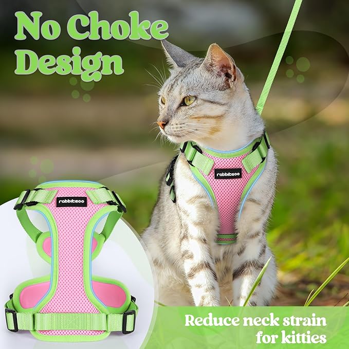 rabbitgoo Cat Harness and Leash Set, Escape Proof Soft Adjustable Vest Harnesses - Image 6