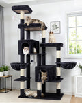 Globlazer 74in Large Sturdy Cat Tree for Large Cats, F74F, Dark Grey
