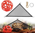 Snake Enrichment Toys,Ball Python Tank Accessories with Snake Climbing Accessories Hammock, Lizards Toy Activity Ball,Reptile Climbing Toys for Crested Gecko Bearded Dragon