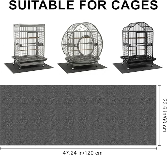 Under Pet Cage Mat for Bird Cages, Dog Kennels, Reptile Aquariums, Dog Kennels - Image 9