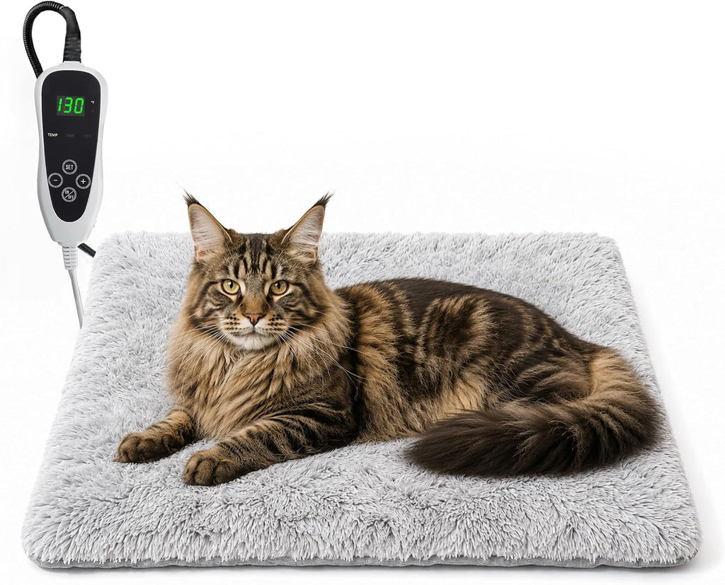 GOLOPET Pet Heating Pad for Cats with Normally Open Function,Heated Cat Bed