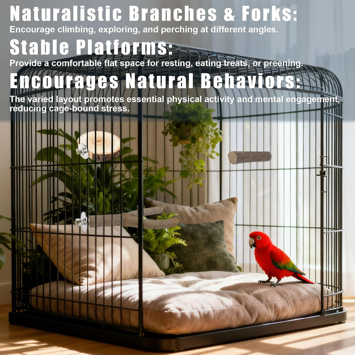 8 PCS Bird Perch Set