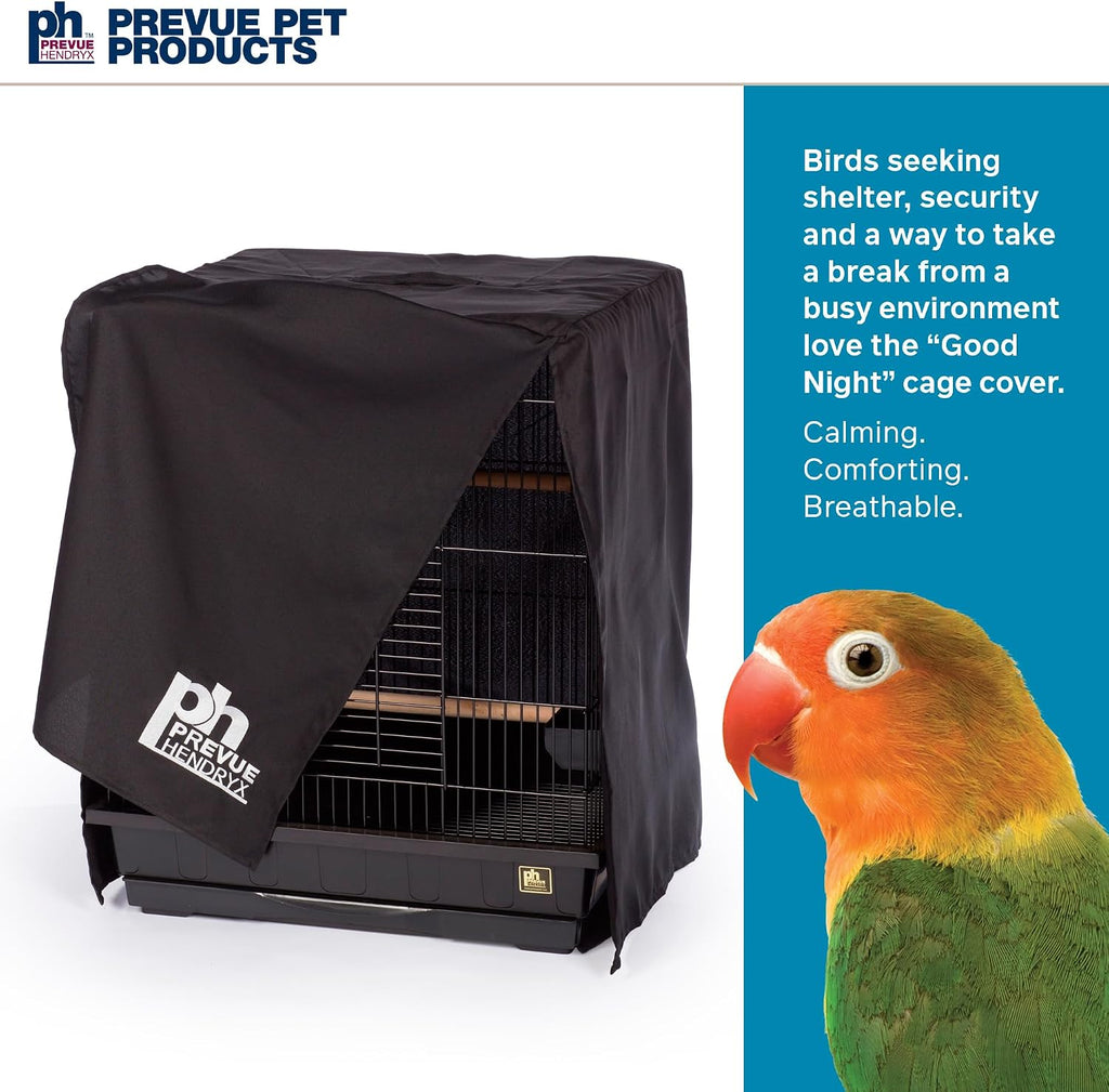 Prevue Pet Products Medium Bird Cage Cover - Black, Size Medium