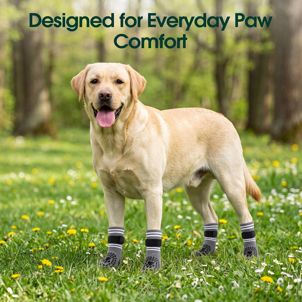 Kuoser Non-Slip Dog Socks Paw Protector for Prevent Licking & Traction
