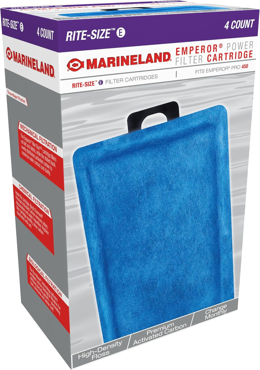 MarineLand Bio-Wheel Penguin Rite-Size E Aquarium Filter Cartridge, 4 Count