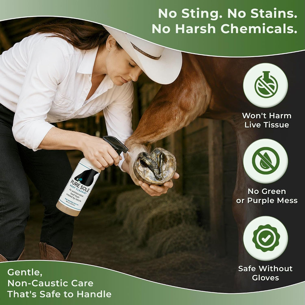 Hoof Cleanse Thrush Treatment Spray for Horses, 16 oz