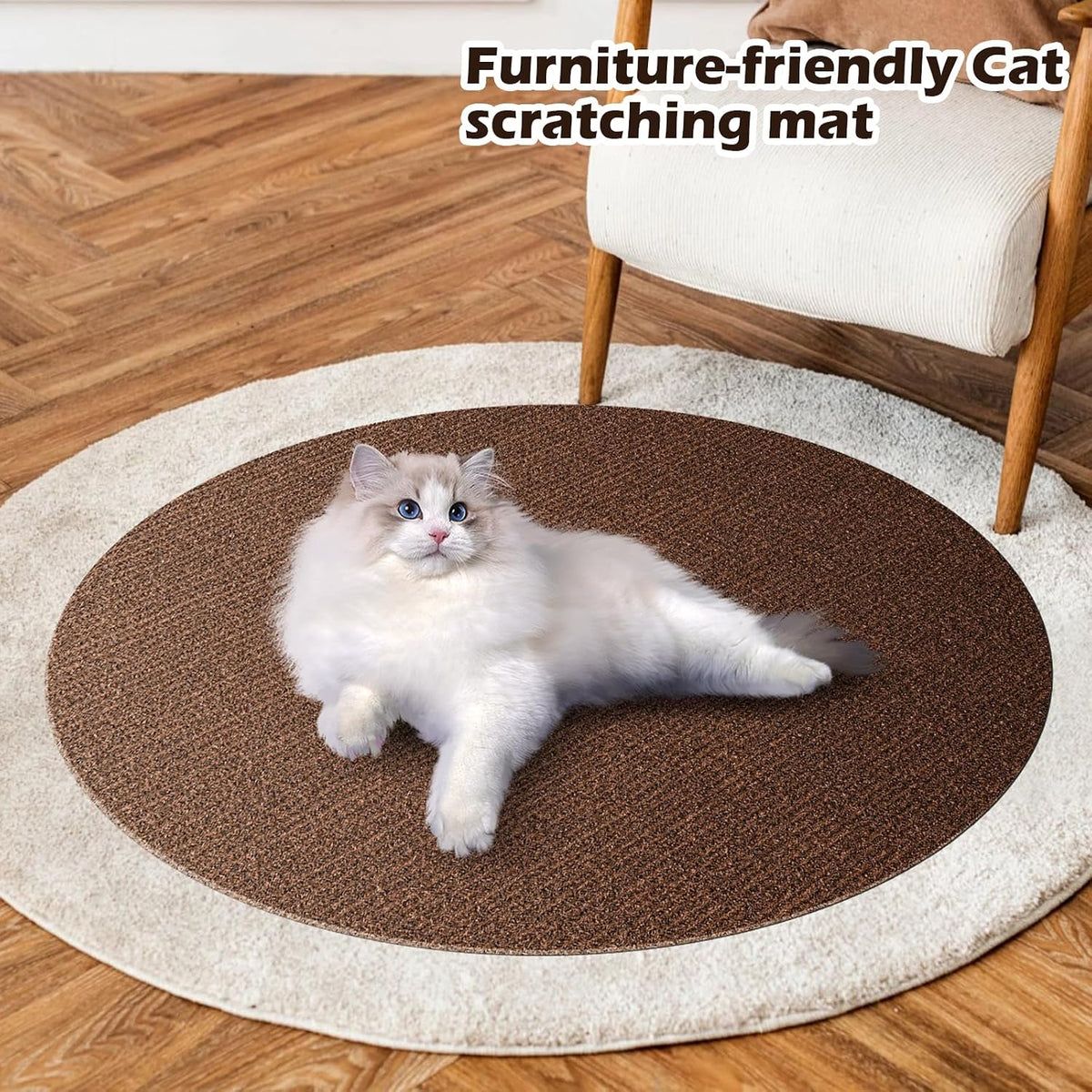 Cat Scratch Furniture Protector, 78.7"x15.8" Cat Scratch Pad for Couch