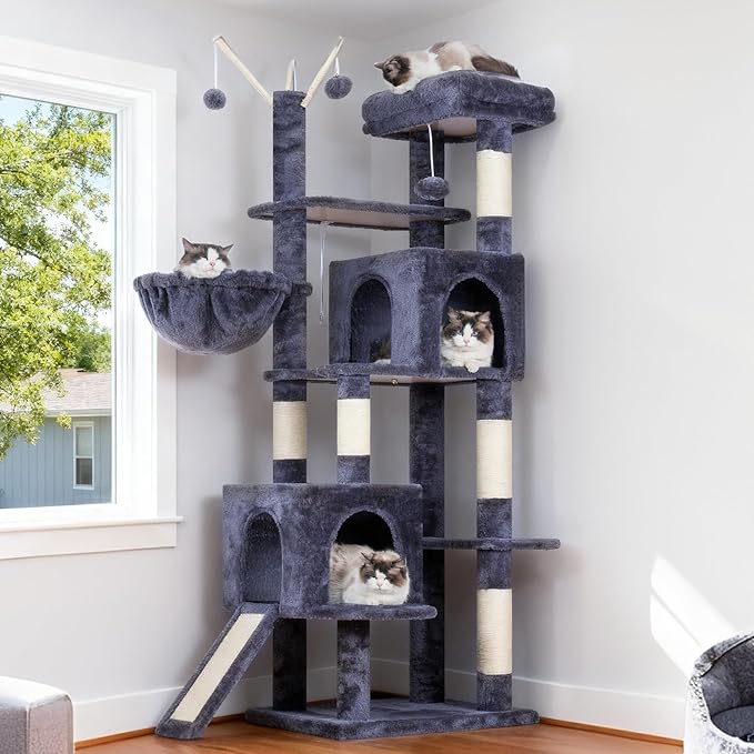 Hey-brother Cat Tree Tower, Sturdy Scratching Posts by Hey-brother